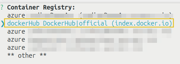 Choose Docker Hub